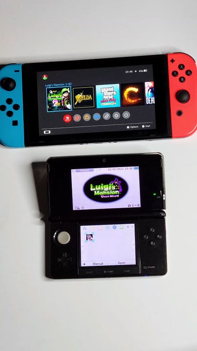 Luigi's Mansion 2 & HD 3DS vs Switch | Boot Up Speed #nintendo #shorts #3ds #switch #gaming
