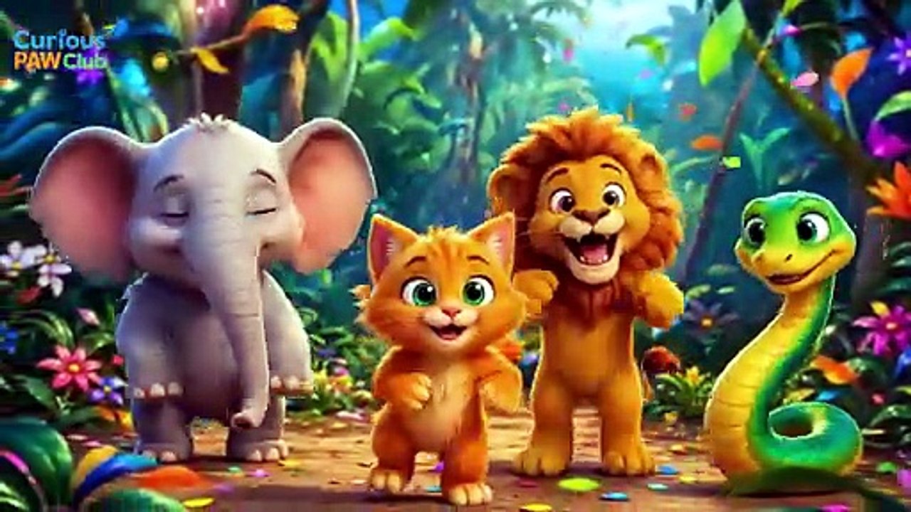 Zat’s Jungle Dance Party 🦁🐘🐒  Fun Dance Song for Kids 🎶