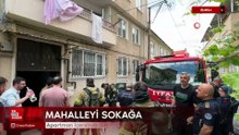 Bursa'da apartman içerisinde tinerli bezlerin yanması sonucu yoğun duman oluştu