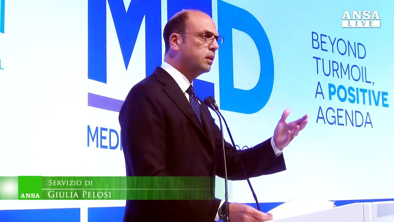 Med, Alfano: Italia ha affrontato crisi in modo forte