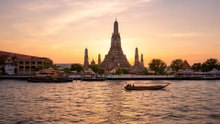 Bangkok Dinner Cruise 4K 60fps: Sunset on Chao Phraya River