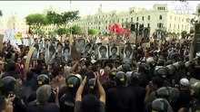 Lima, manifestazione anti-Fujimori