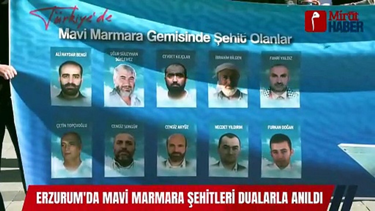 Erzurum'da Mavi Marmara Şehitleri Dualarla Anıldı