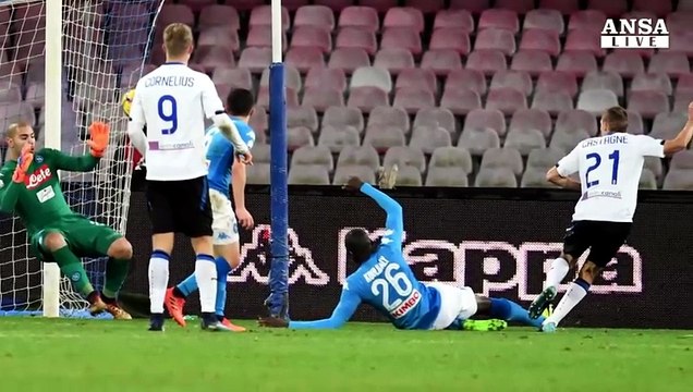 Coppa Italia: Napoli ko e Atalanta avanti, stasera Juve-Toro