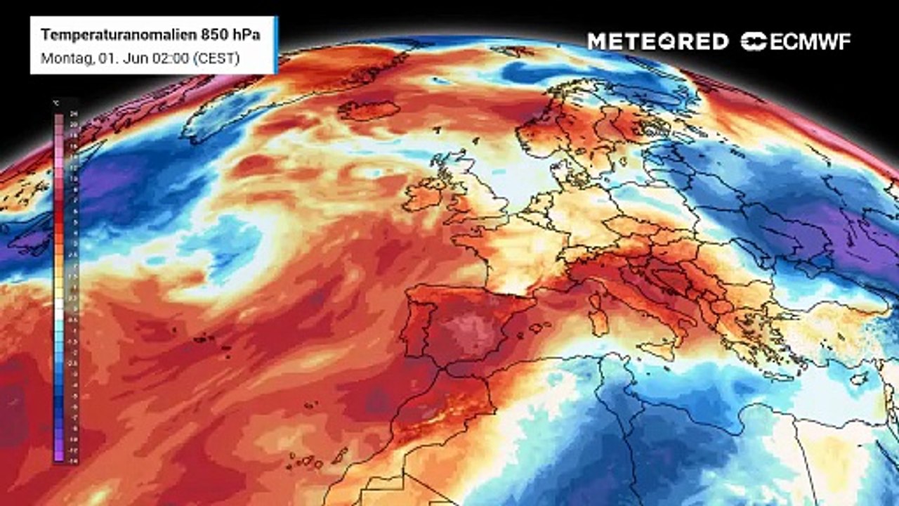 Die Temperaturen stürzen Anfang Juni erstmal ab!