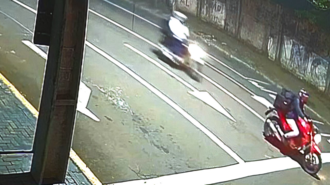 Novo ângulo mostra dinâmica de acidente entre motocicletas no Centro de Cascavel