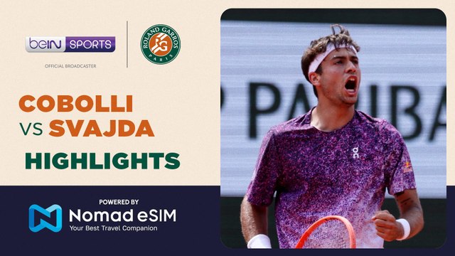 Flavio Cobolli vs Zachary Svajda | Roland-Garros 2026 | Match Highlights