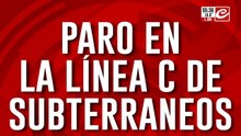 ATENCIÓN: la Línea C de subtes se encuentra de paro por medida gremial