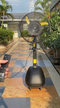 Mingletec BLDC industrial Mist Fan with Remote Control #Mingletec #BLDCfan #mistfan #coolingfans #factory