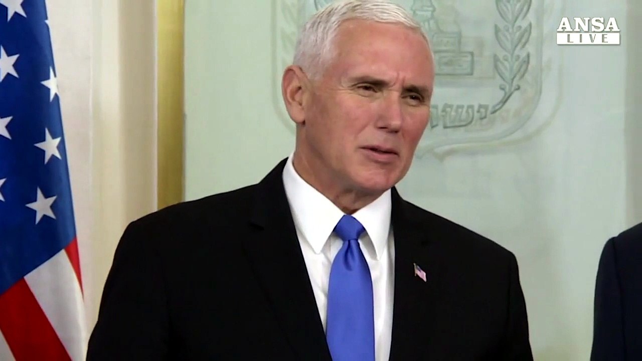 Pence, onore essere a Gerusalemme capitale Israele