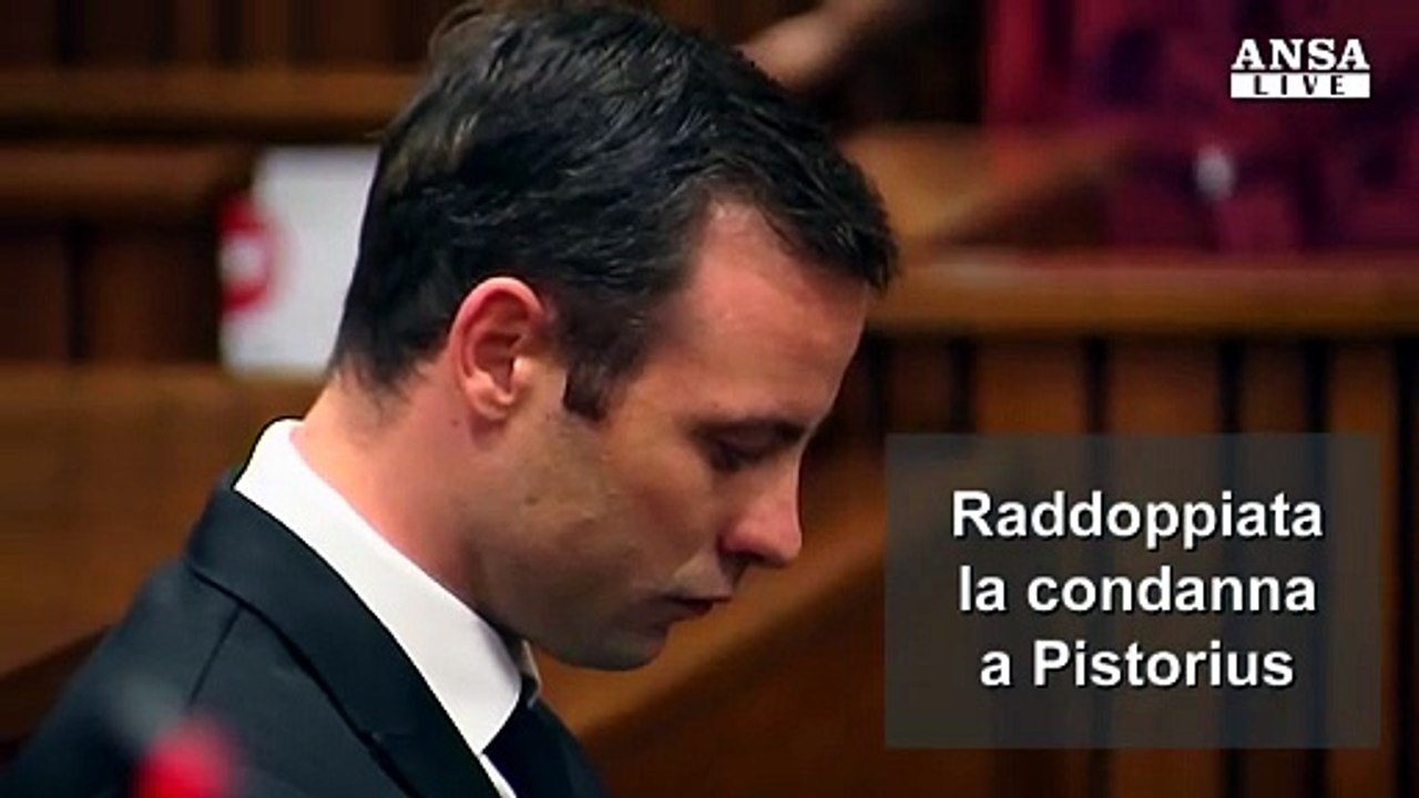 Raddoppiata la condanna a Pistorius