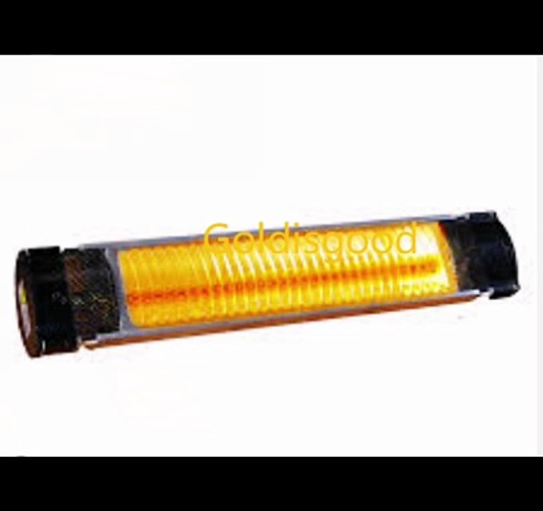 Electric halogen outdoor heater for garden