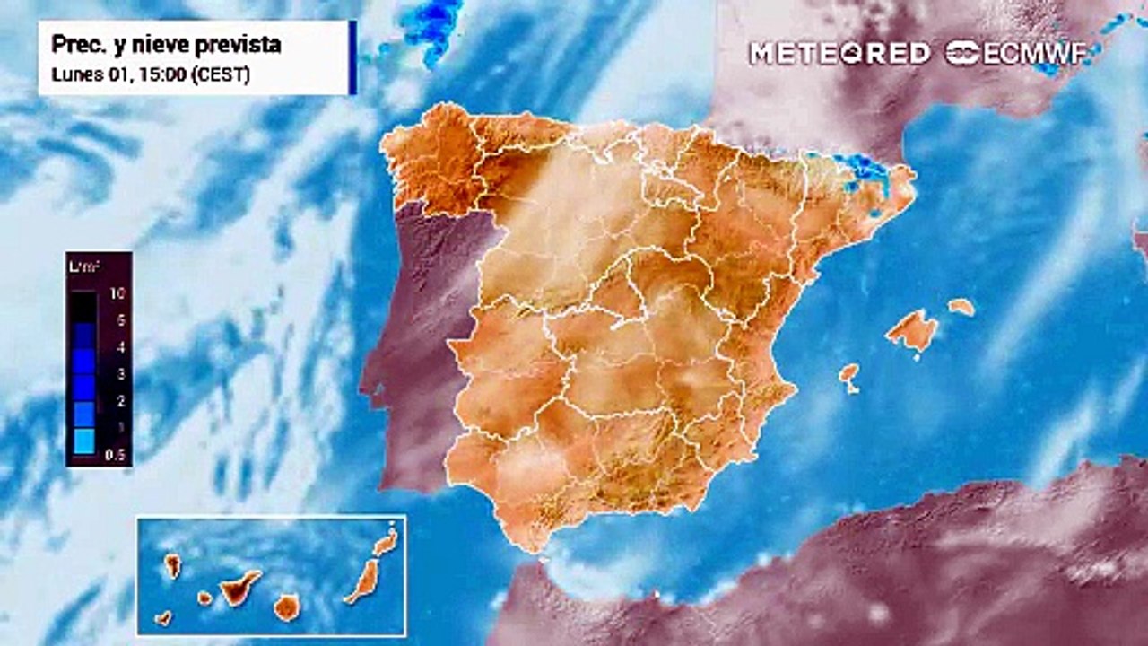 Las precipitaciones se extenderán por el extremo norte peninsular