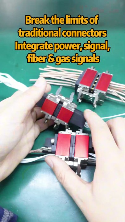 Break the limits of traditional connectorsIntegrate power, signal, fiber & gas signals.
