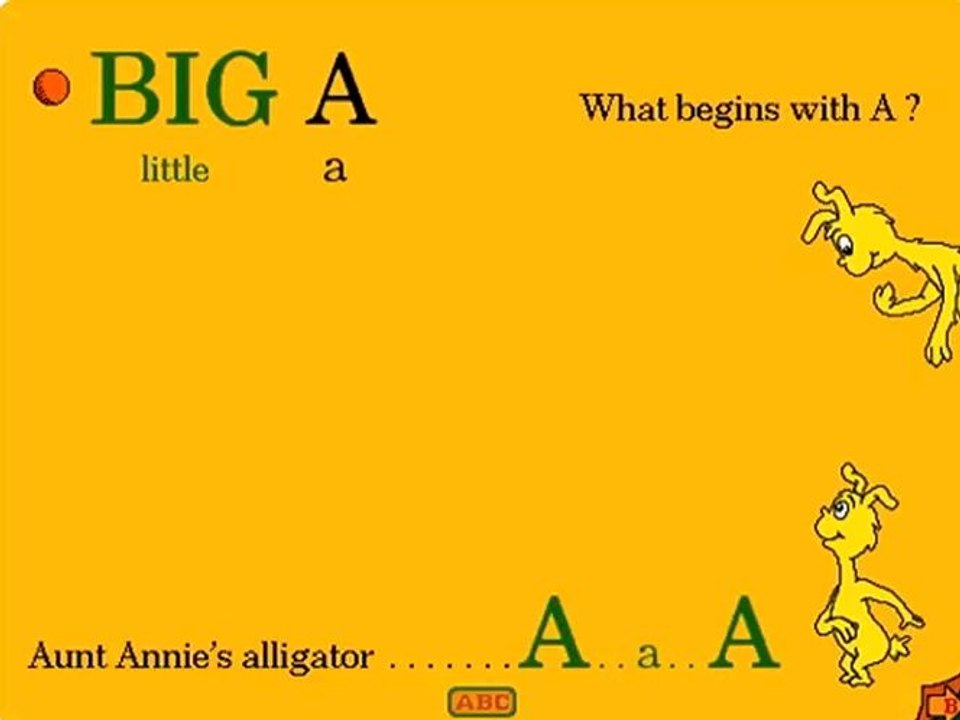Dr. Seuss's ABC Living Books - Letter A