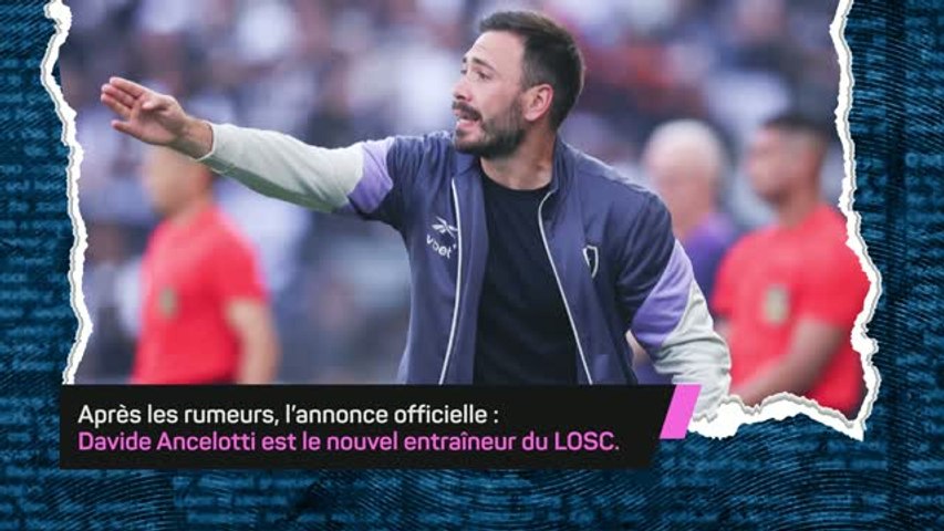 Davide Ancelotti nouvel entraîneur du LOSC, c'est officiel !