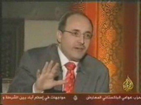 Latifa Arfaoui with Ghassan Ben Jddou Al Jazeera TV
