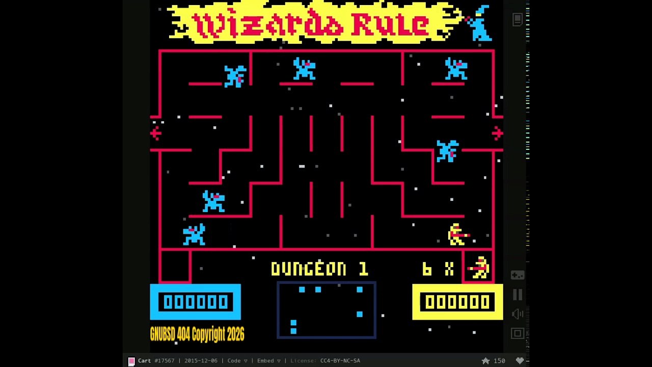 GNUBSD404 Short N143 Wizard Rules (Arcade Game) (Linux/Web)