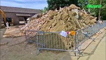 Une maison démolie à Donceel suite aux inondations