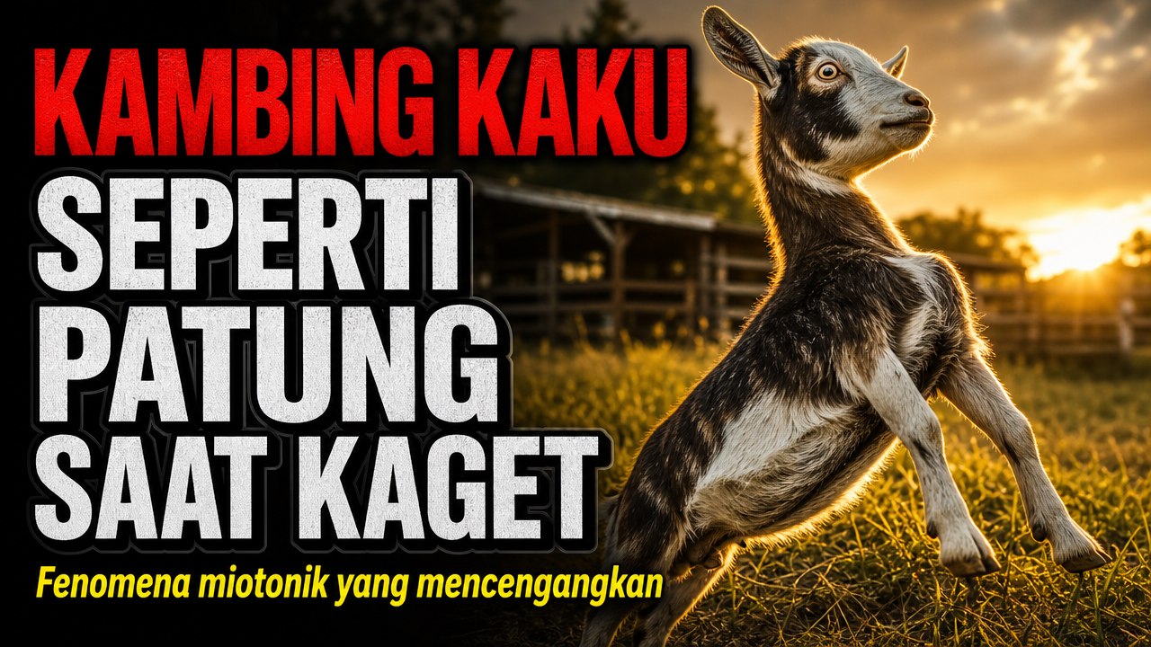 Kambing Miotonik Jadi Kaku Total Saat Kaget, Ini Penjelasan Sains