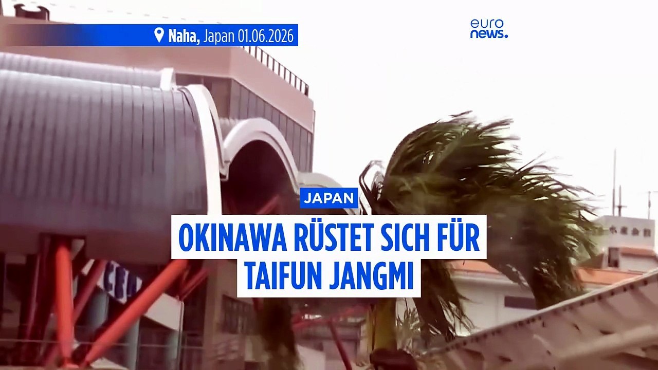 Japan: Taifun Jangmi steuert auf Okinawa zu