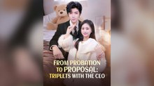 From Probation To Proposal--- Triplets With The Ceo Full Chinese Drama