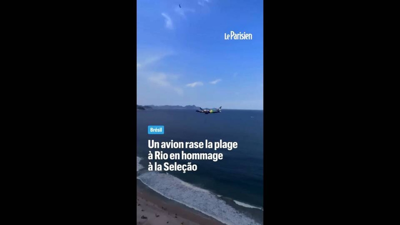 La manœuvre folle d’un avion au-dessus des plages de Rio