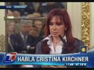 Cristina Kirchner  - Discurso 17-06-2008