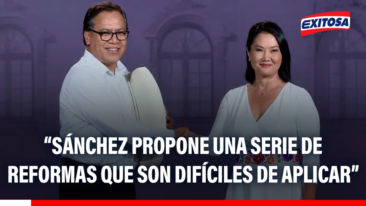 Reformas de Roberto Sánchez no serían viables, según Ricardo Valdés: “Son difíciles de aplicar”