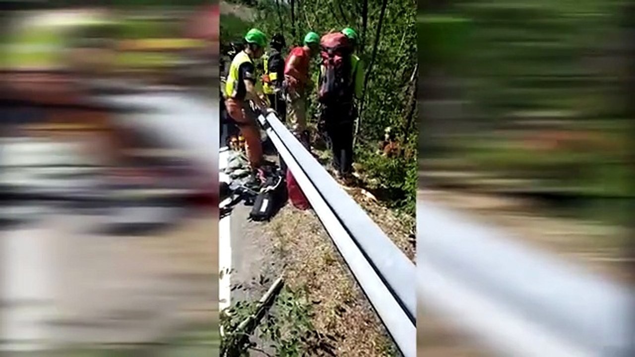 Video Motociclista Dirupato