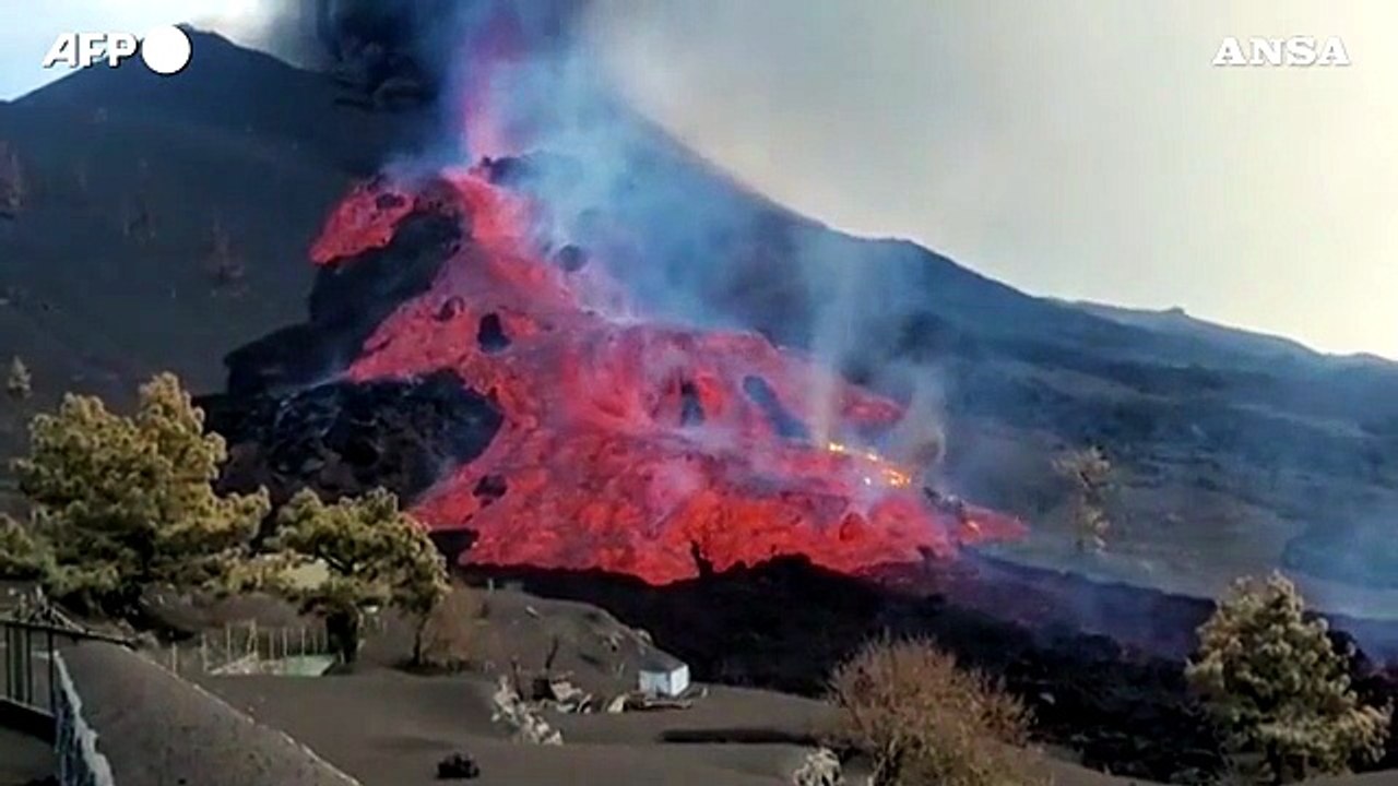 La Palma, crolla la parete Nord del vulcano Cumbre Vieja