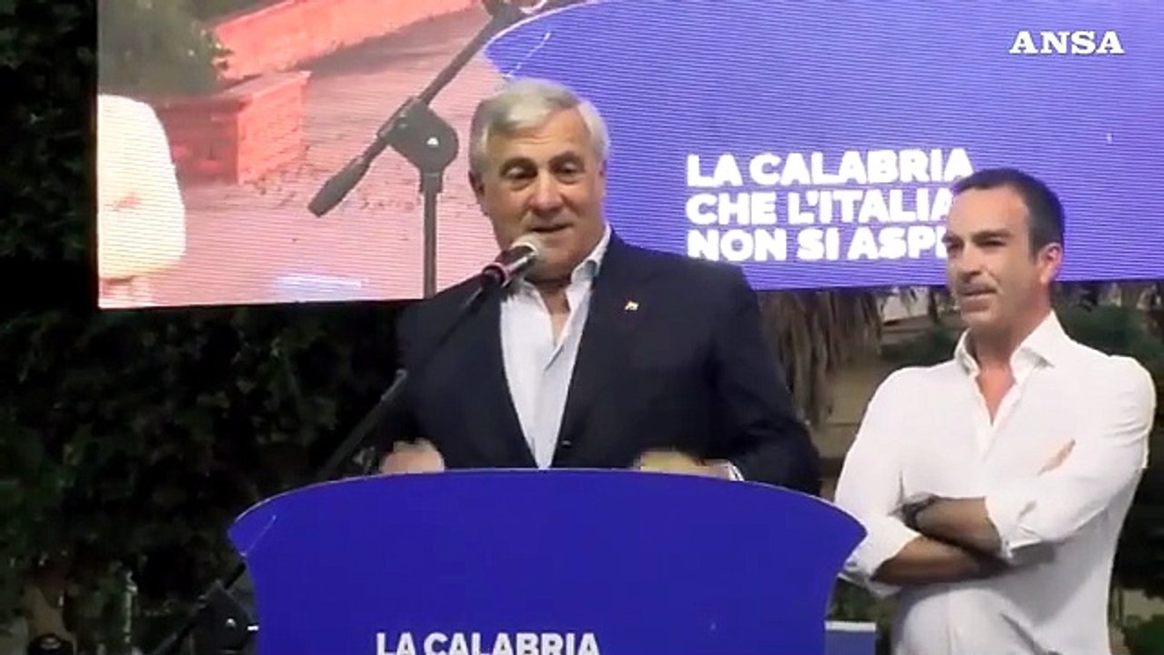 Calabria, Tajani: "Straordinario successo di Occhiuto, scelta vincente di Berlusconi"