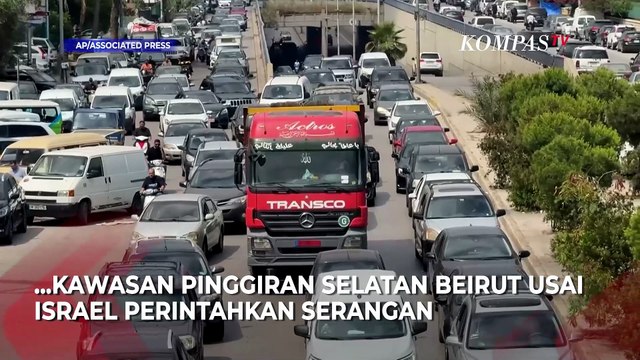Serangan Israel Terus Meluas di Lebanon Selatan, Warga Berbondong-bondong Mengungsi