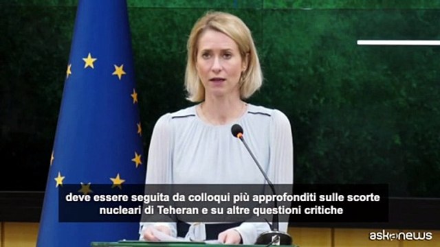 Kallas invita a colloqui più approfonditi su nucleare Iran