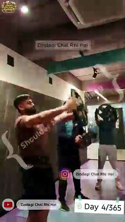 Day 4/365 | Gym Journey 💪🏋️ | Bhai Log Edition | ‪@ZindagiChalRhiHai‬