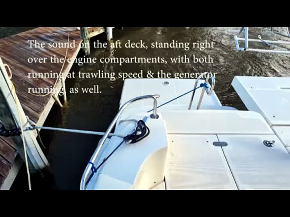 Luxury Motor Catamaran for Sale - Aquila 48 sound on aft deck