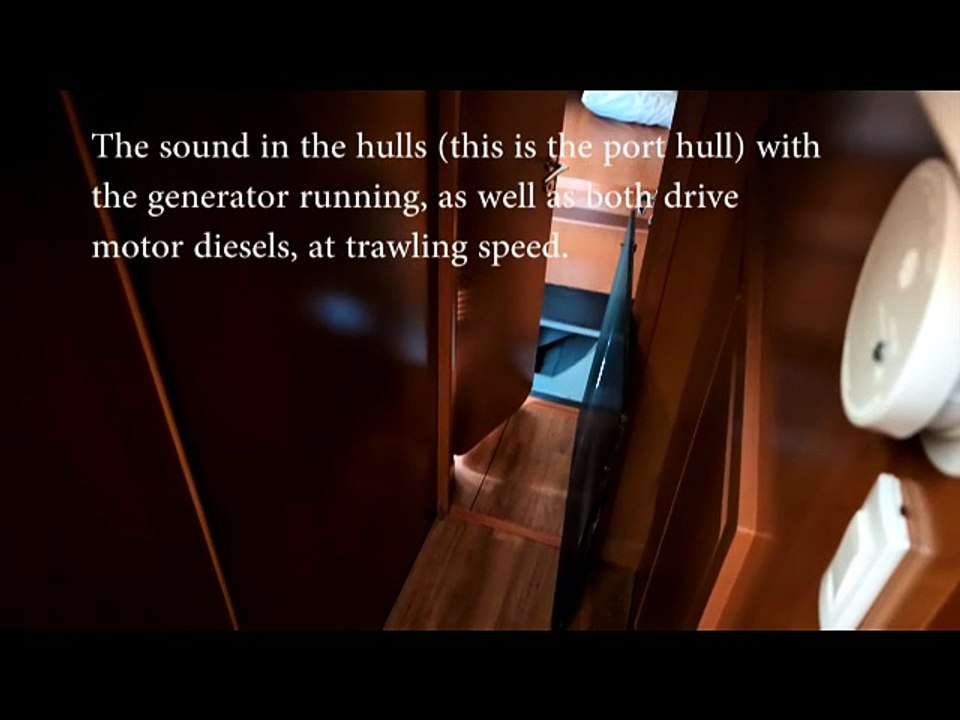 Luxury Motor Catamaran for Sale - Aquila 48, sound in hulls