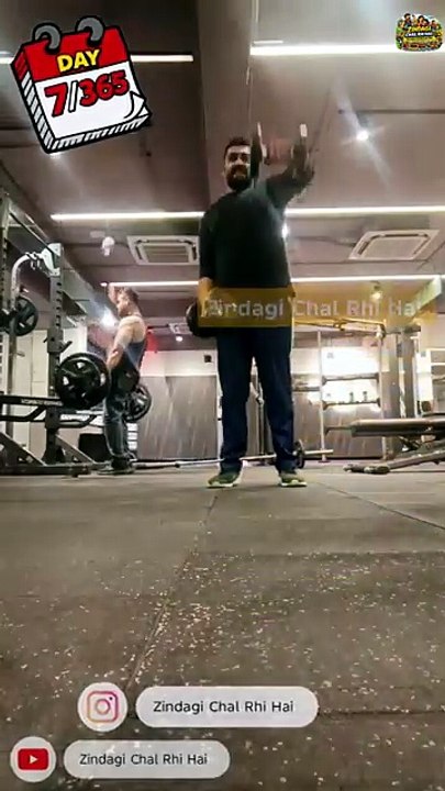 Day 7/365 – Gym Journey 💪 | Shoulder Day (All Rounder Mode) 🔥| ‪@ZindagiChalRhiHai‬