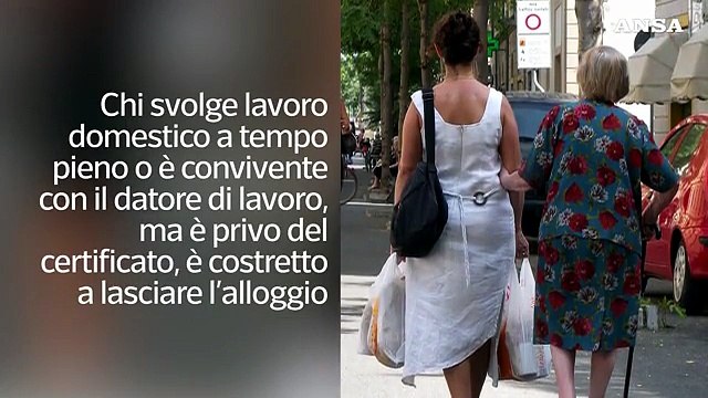 Green pass sul lavoro: obbligatorio anche per colf e badanti