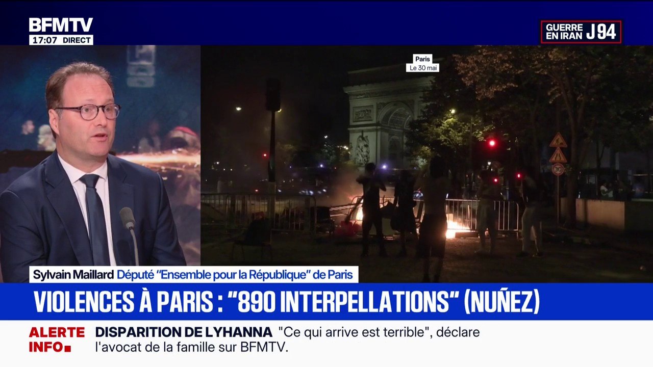 Violences après la victoire du PSG: "Les policiers étaient plutôt efficaces sur les Champs-Élysées", observe Sylvain Maillard, député (Ensemble pour la République)