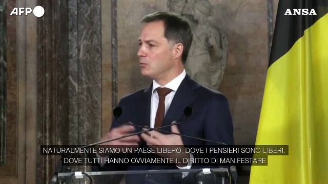 Covid, il premier belga Alexander De Croo: inaccettabili le violenze durante le proteste