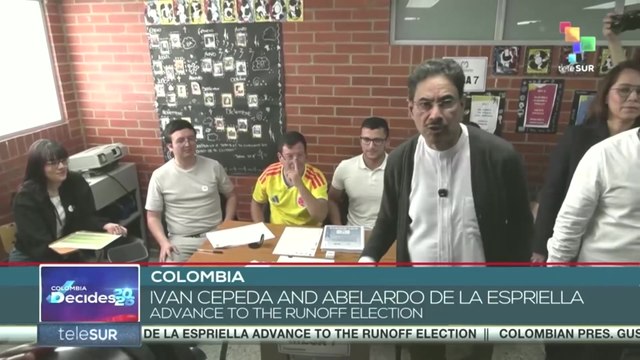 Ivan Cepeda and Abelardo de la Espriella advance to the runoff election