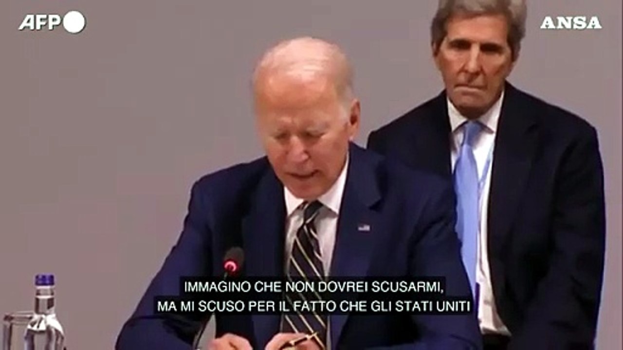 Cop26, Biden chiede scusa per la scelta di Trump: "Un errore uscire dagli Accordi di Parigi"