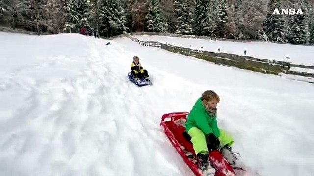 Prima neve in Alto Adige, imbiancato l'avvio della stagione dello sci