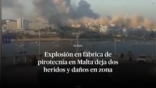 Explosión en fábrica de pirotecnia en Malta deja dos heridos y daños en zona