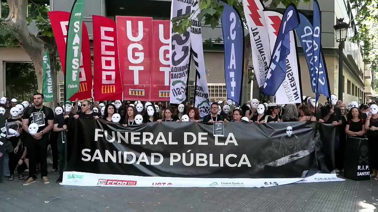 'Funeral' per la greu situació de la sanitat pública
