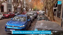La doble fila, un problema "detenido" en la Ciudad
