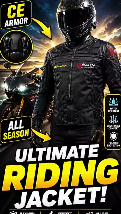 BORLENI Motorcycle Jacket | CE Approved Protective Riding Gear