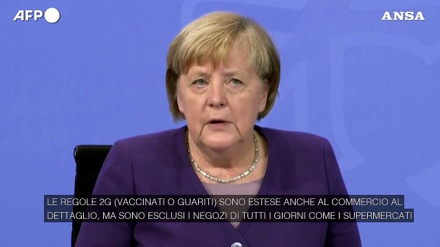 Covid in Germania, Merkel: Strutture ed eventi accessibili solo a vaccinati o guariti