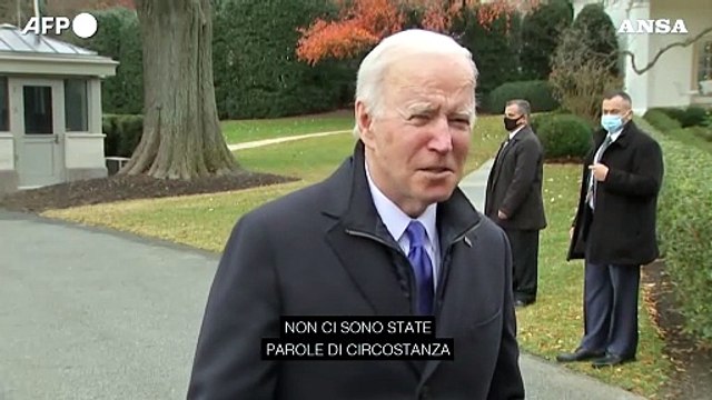 Il presidente Usa avverte Putin: Se attacca l'Ucraina ci saranno conseguenze come non ha mai visto prima
